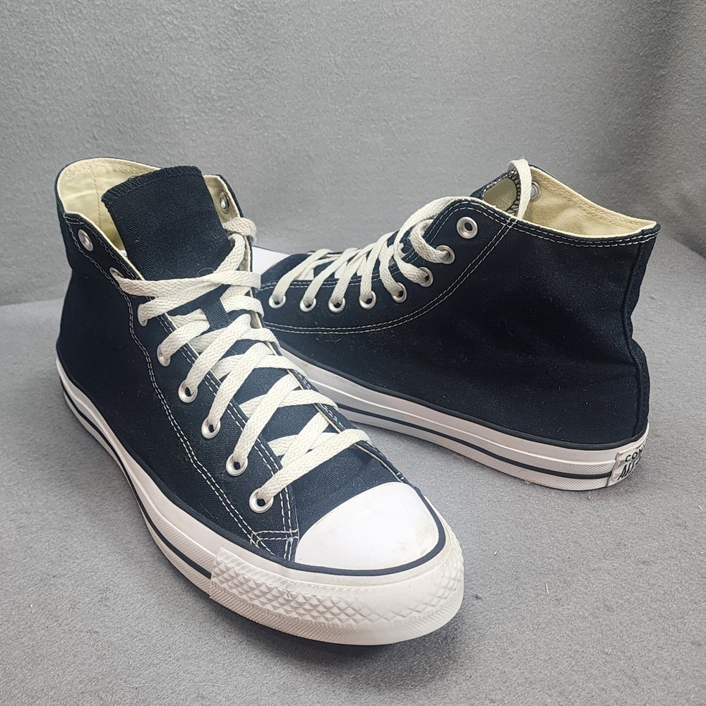Converse Chuck Taylor All Star High Top Black Canvas Unisex Mens 11 W 13